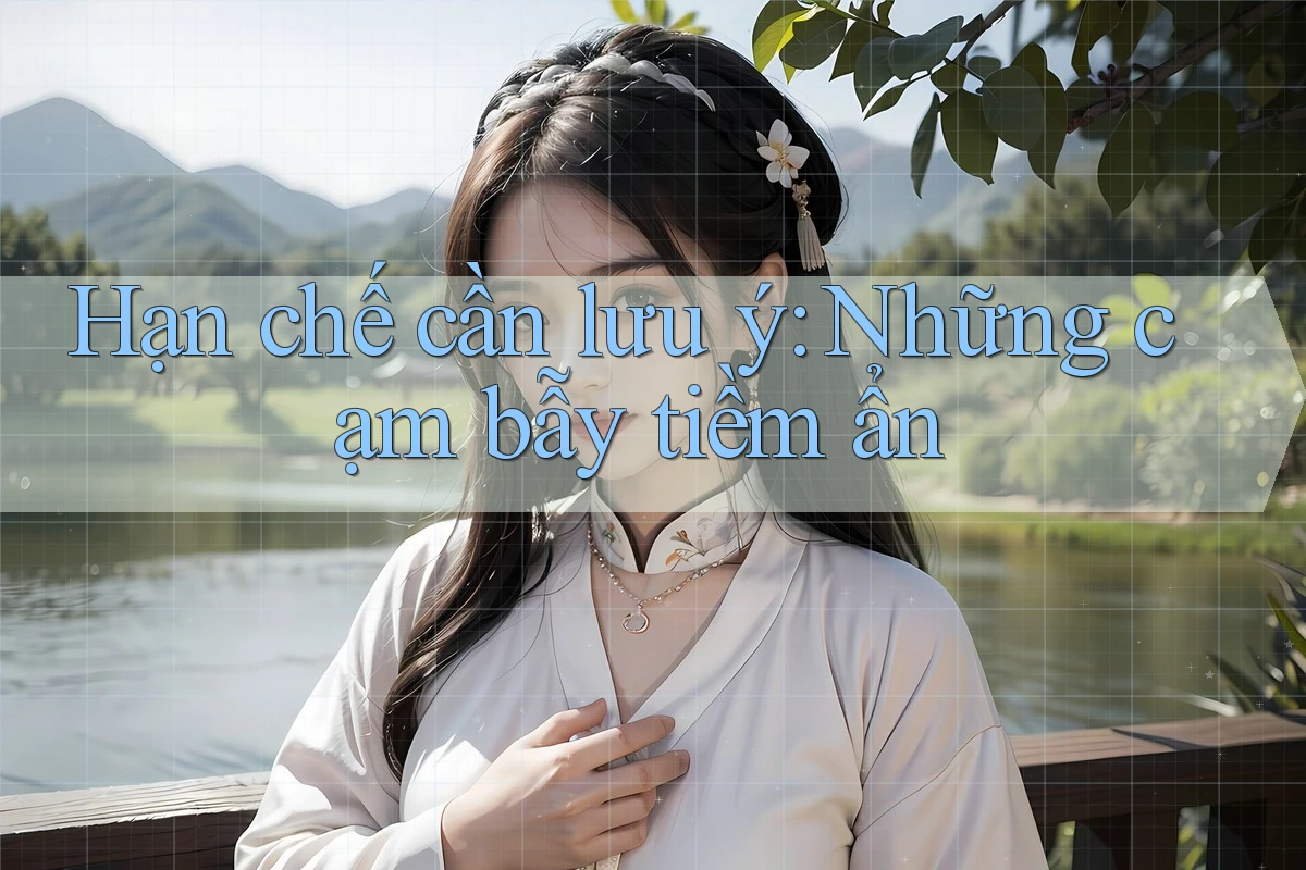 Hạn chế cần lưu ý: Những cạm bẫy tiềm ẩn Hạn chế cần lưu ý: Những cạm bẫy tiềm ẩn