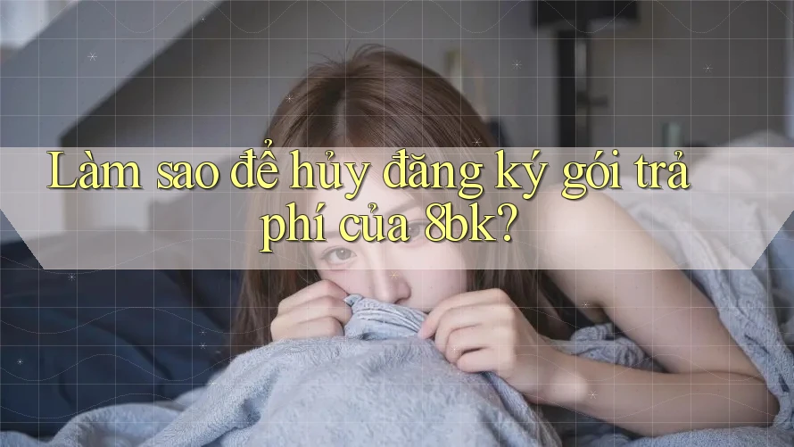 Làm sao để hủy đăng ký gói trả phí của 8bk?