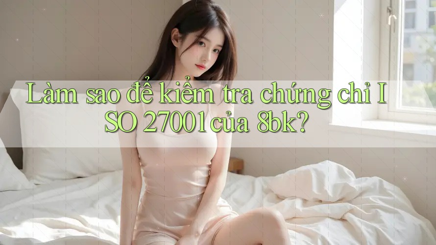 Làm sao để kiểm tra chứng chỉ ISO 27001 của 8bk? Làm sao để kiểm tra chứng chỉ ISO 27001 của 8bk?