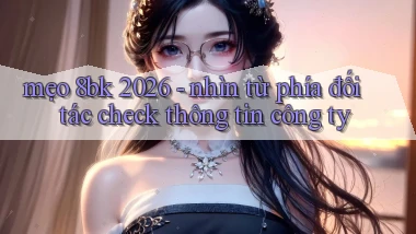 mẹo 8bk 2026   nhìn từ phía đối tác check thông tin công ty