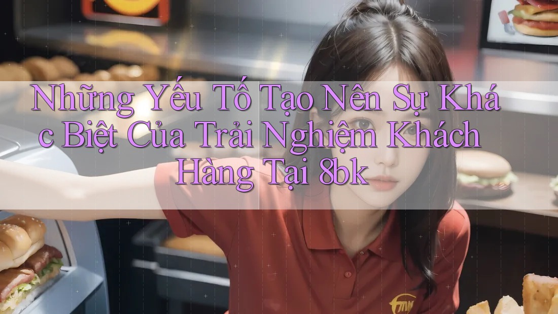 Những Yếu Tố Tạo Nên Sự Khác Biệt Của Trải Nghiệm Khách Hàng Tại 8bk
