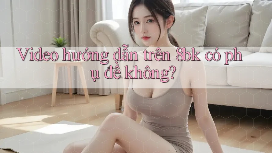 Video hướng dẫn trên 8bk có phụ đề không?